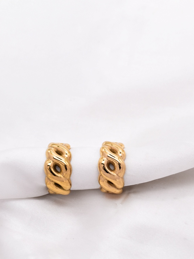 Twined Gold Earrings